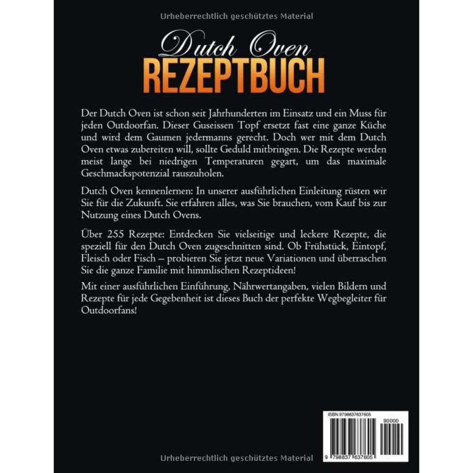 Dutch Oven Rezeptbuch XXL Das Größte Dutch Oven Kochbuch Mit Über 255