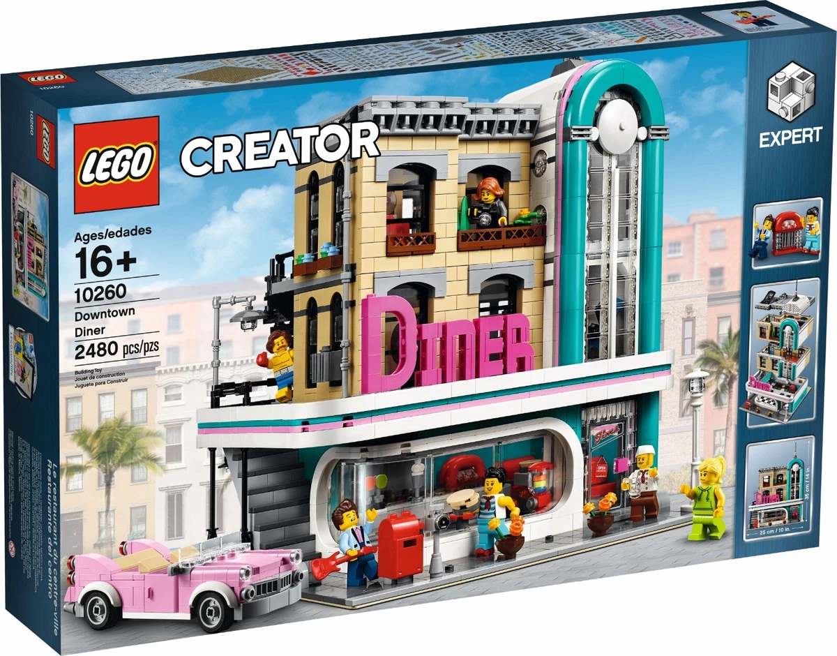 LEGO Creator 10260 Modular Building Downtown Diner New Retired Sealed Set