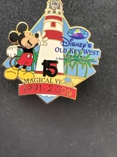 Disney DVC Old Key West 15 Magical Years Blinkie Pin 1991-2006 Le 1000 Pin