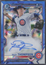2021 Bowman Chrome Prospects Sapphire #BSPA-RT Riley Thompson RC - Cubs - MINT