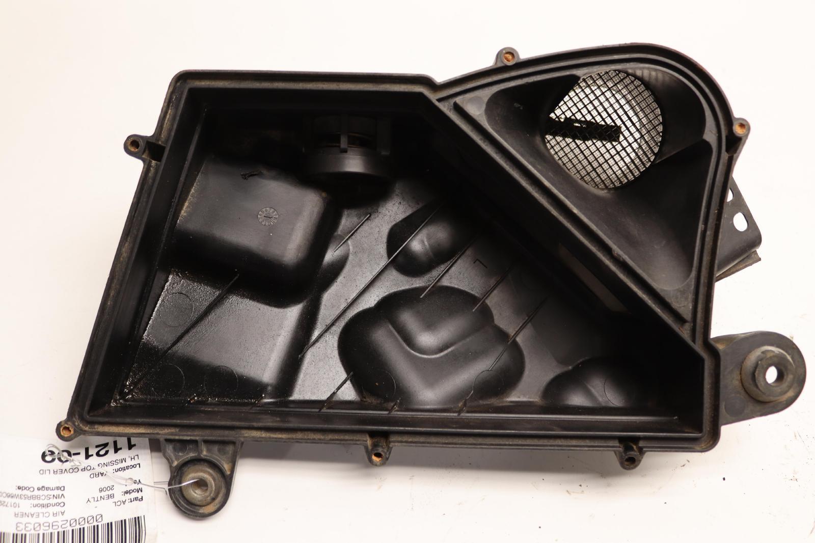 2006-2012 BENTLEY CONTINENTAL FLUING SPUR LEFT CLEANER BOX MISSING TOP LID OEM