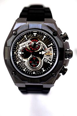 CASIO EFX530P-1A Edifice Analog Black Resin Band Watch