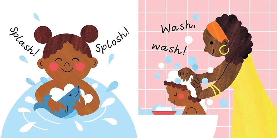 Baby Books - Baby's Busy Day 3-book gift set Board, Bath and Cloth Books NEW - Image 4 of 4