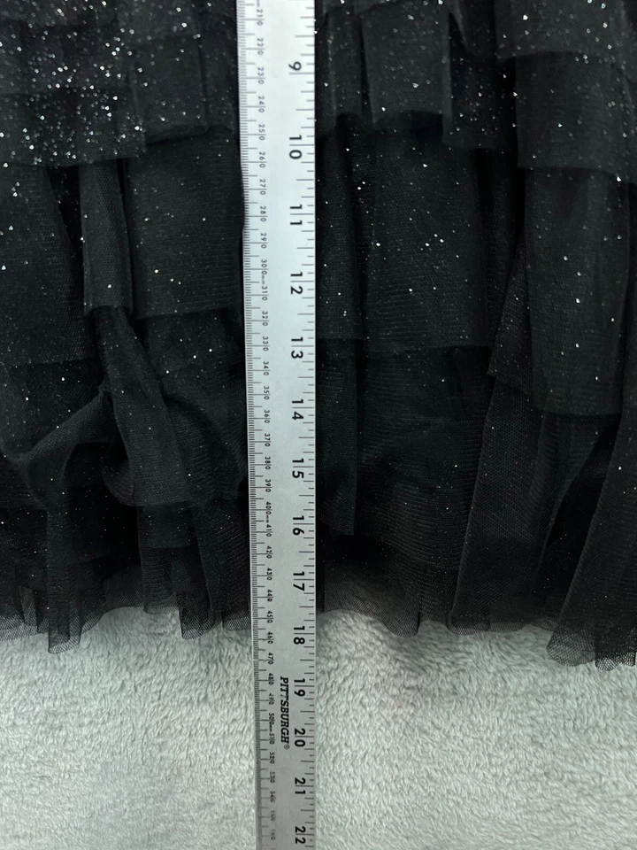 Adrianna Papell Dress Black Embellished Formal Party Size 1/2 Dress Strapless - Image 4 of 4