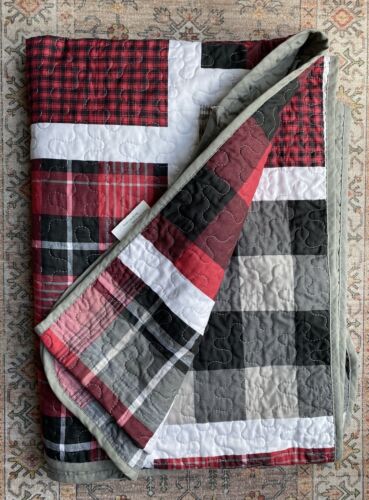 Simple Plaid Puzzle Zag Thread Bed Blanket/Coverlet