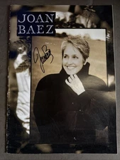 Joan Baez Signed Tour Photo Book Program - Folk Rock