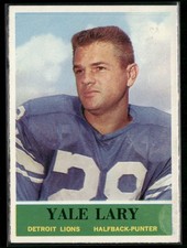 Yale Lary 1964 Philadelphia #62 Detroit Lions