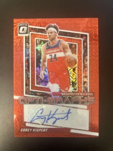 2023 Panini Donruss Optic Corey Kispert OG-KPT Red Opti-Graphs Prizm