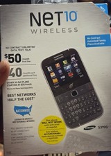 Net 10 Samsung S390G Cellular Mobile Phone QWERTY Keyboard NEW Sealed Pkg USA