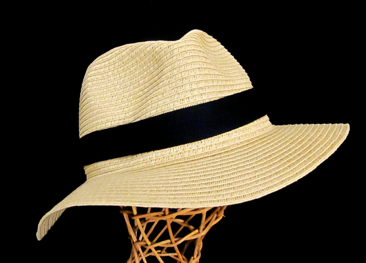 Madewell Packable Braided Straw Hat in Almost Black M/L NWT Madewell Women main image 2
