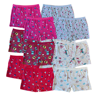 12er Pack Mädchen Unterhose 100% Baumwolle Unterwäsche bunt Gr.XXS 98-152