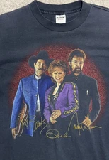 VTG 90’s Brooks & Dunn Reba R&A Tour Shirt USA Faded Black Country Music Sz LG