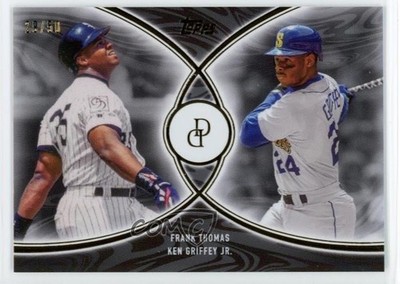 2026 Topps Dynamic Duals Black 29/50 Frank Thomas Ken Griffey Jr #7 HOF 13ql