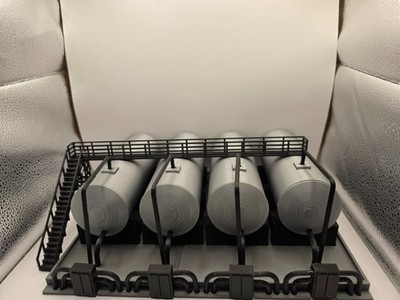 FUEL DISTRIBUTION CENTER ASSEMBLED PRINT ON DEMAND S SCALE BUILDING/DIORAMA