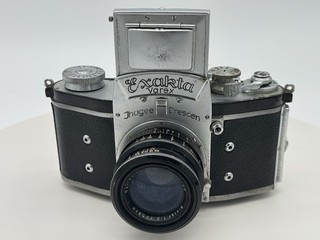 Exakta Varex Black SLR Camera w/ Carl Zeiss Jena Biotar 58mm Lens Case