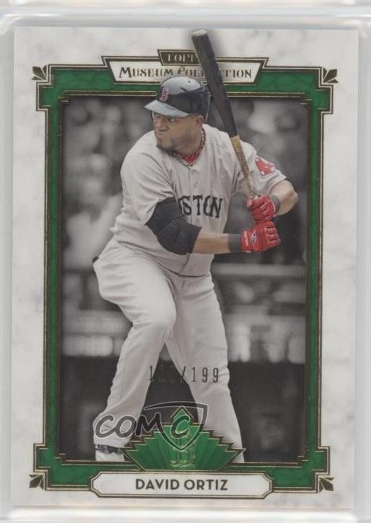 2014 Topps Museum Collection Green 103/199 David Ortiz #10 HOF 1h1