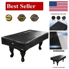 Elegant Billiard Table Cover in Leatherette - Waterproof Protection for 7/8/9ft