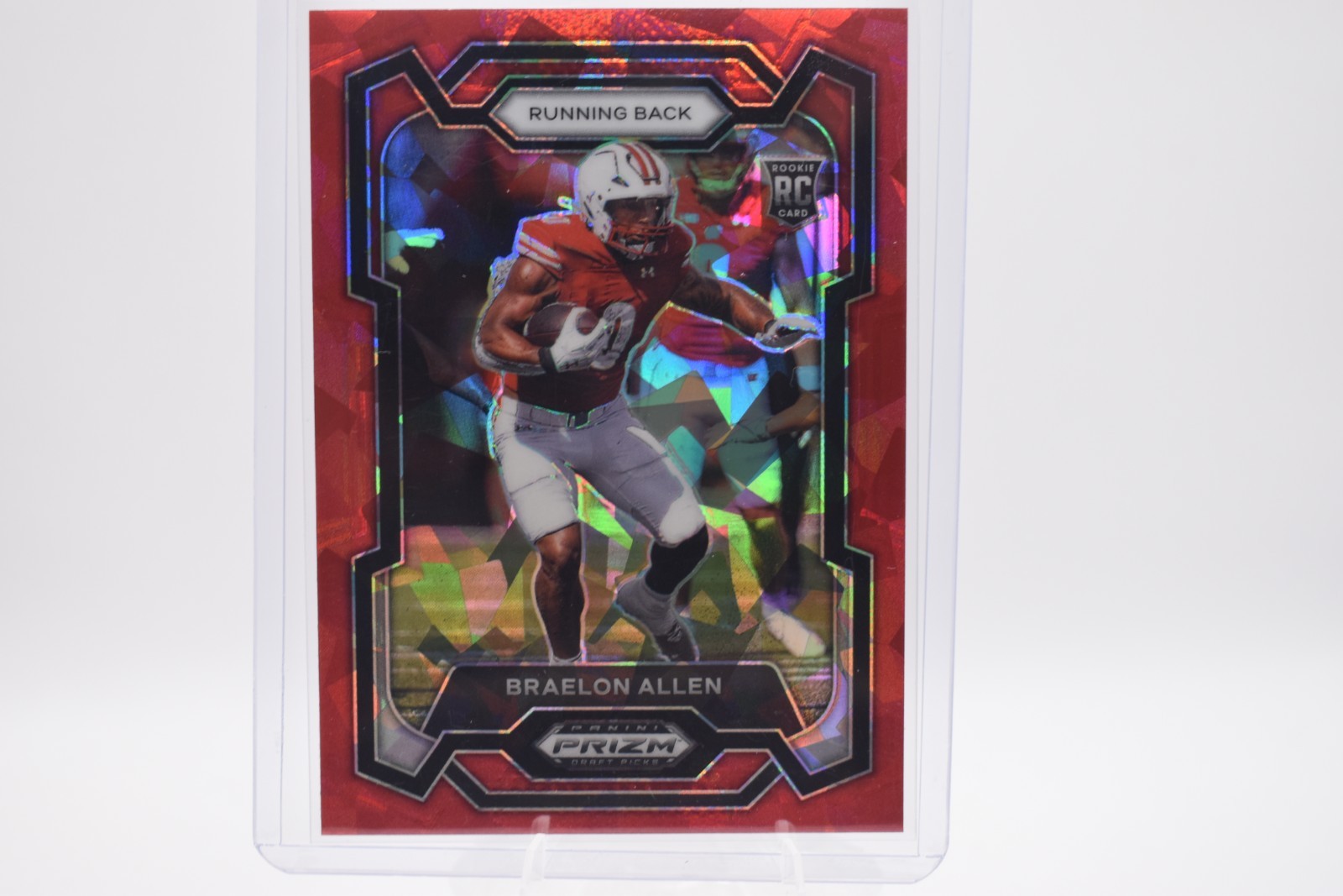 2024 Panini Prizm Draft Picks - Braelon Allen #129 Red Ice Prizm (RC)