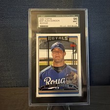 ALEX GORDON 2006 TOPPS Full Card Rookie Error #297 SGC Graded 9. rookie card picture
