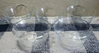 Pyrex 463 Clear Scallopped Edge Custard Bowls Ramekins 6oz 175ml Set Of 5 Bowls