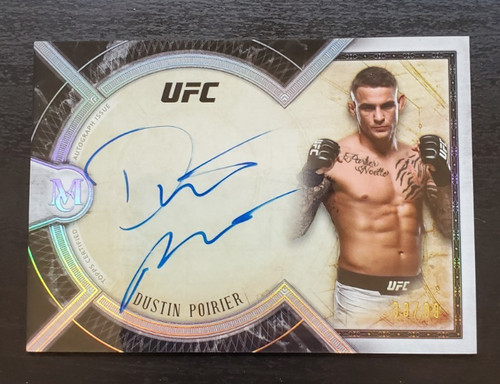 Dustin Poirier #MA-DP 2018 Topps UFC Museum Collection Autographs card