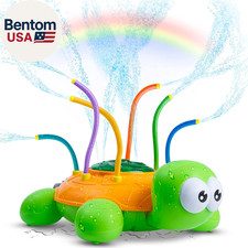 Water Sprinkler for Kids, Toddler Outdoor Toys - Backyard Spinning Turtle Kids S