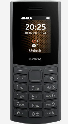 Nokia 105 2G Dual-SIM-Handy Charcoal