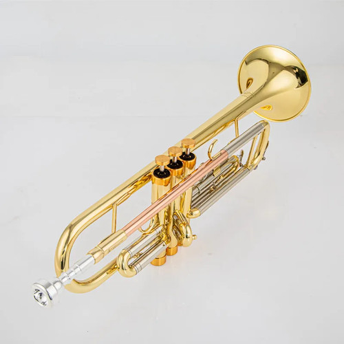 8345 Bb Trumpet B Flat Silver Plated Professional Trumpet with Leather Case - Picture 3 of 8
