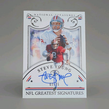 2025 Panini National Treasures Steve Young Autograph /25 NFL Greatest 49ers
