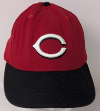 Vintage Cincinnati Reds Hat Cap Fitted 7 3/8 Wool New Era Diamond Collection USA
