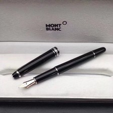 Montblanc Luxury Classic 4810 Fountain Pen Black Body Signature Pen New