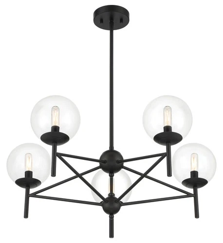 Minka Lavery 2795 Auresa 5 Light 29"W Vantage Chandelier - Brass - Picture 9 of 11