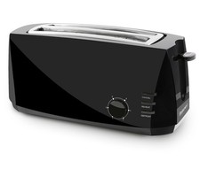 Elite Gourmet ECT4829BX New 4 Slice Long Slot Cool Touch Toaster, Black Elite Gourmet ECT4829BX New 4 Slice Long Slot Cool Touch Toaster, Black - Image 1