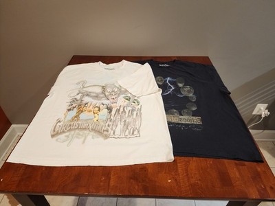 2 Travis Scott 2024 Utopia Tour Tshirts Circus Maximus & Echos Black Size 2XL