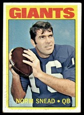 1972 Topps Norm Snead New York Giants #118