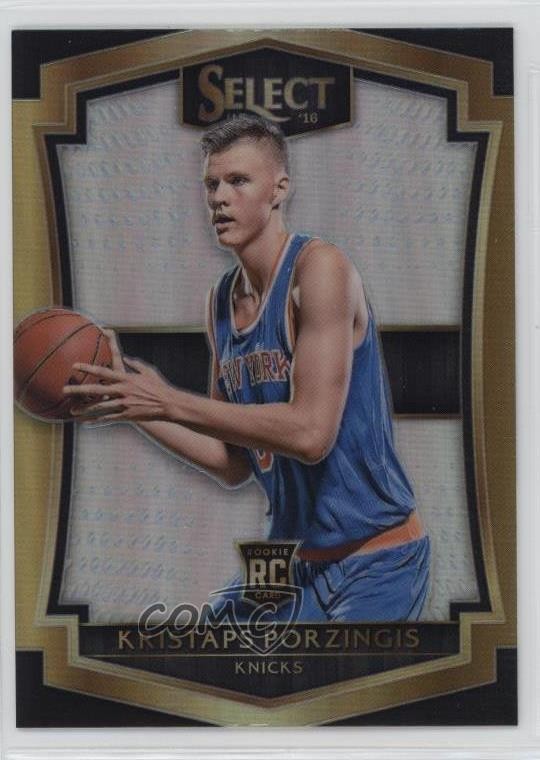 2015 Panini Select Premier Level Silver Prizm Kristaps Porzingis Rookie RC 0d6s