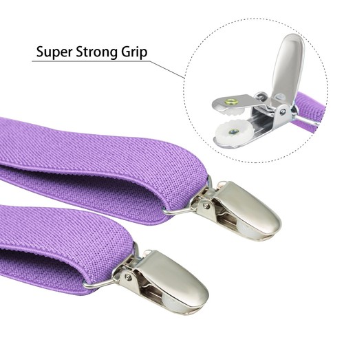 Buyless Fashion Adjustable 2 Pack Suspenders for Kids Elastic 1" - Y Back Design - Picture 156 of 210