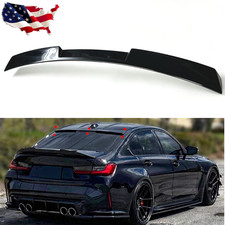 For 19-26 Bmw G20 330i M340i G80 M3 V Style Gloss Black Rear Window Roof Spoiler