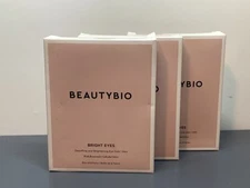 3x BeautyBio Bright Eyes Depuffing And Brightening Eye Gels NIB