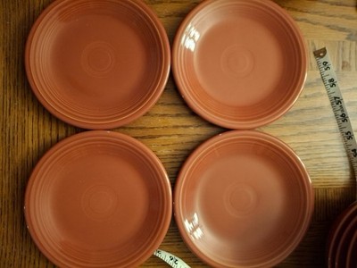 Set Of 4, Fiesta Fiestaware Paprika Salad, Dessert Plates 7 1/4  Set Of 4