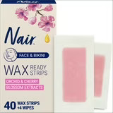 Face Bikini Hair Removal Wax Strips 40 Count