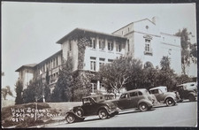 VTG RPPC Postcard, High School, Escondido, California, C-1940