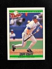 JEFF KENT ROOKIE 1992 DONRUSS THE ROOKIES NRMT BLUEJAYS BASEBALL CARD !!!!!!!. rookie card picture