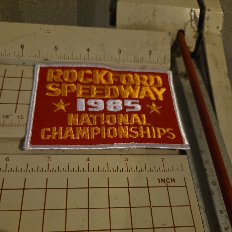 Rockford Speedway 1985 Short Track National Championship Patch