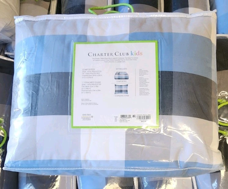 Charter Club Damask Stripe 2-Piece Comforter Set Twin - Image 2 of 4