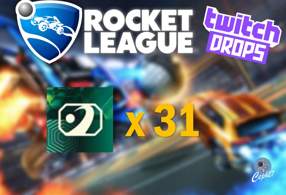 Rocket League Twitch Drops - 31 Items/Packs