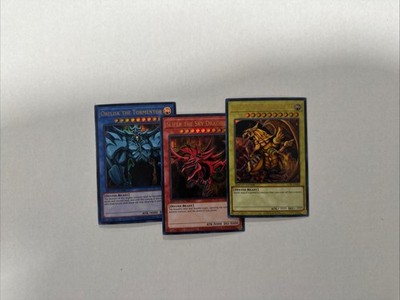 YUGIOH: Egyptian God Set ULTRA RARE 25th Anniversary LC01 Near Mint