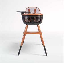 Micuna Ovo Max City Black and Wood Baby High Chair