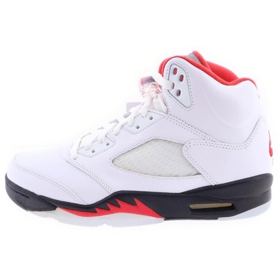 NIKE AIR JORDAN 5 RETRO FIRE RED HIGH TOP SNEAKERS DA1911-102 US