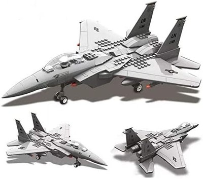 F-15 Eagle Fighter Jet Plane Building Block Set | 262 Pieces | GJ-FJ